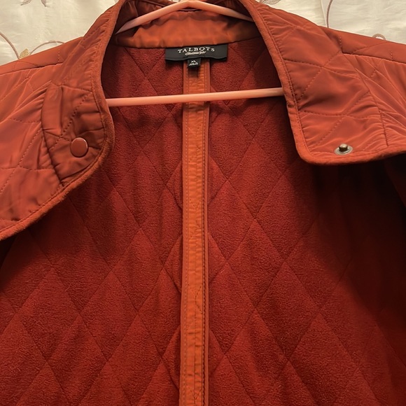 Talbots Mens Deep Orange Diamond Pattern Vest. Mint Condition - Picture 8 of 15